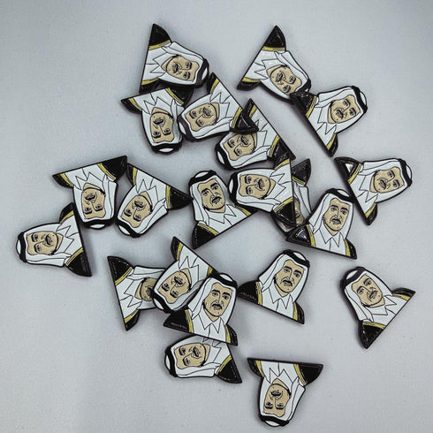 oh, Wanted Studio Brooch - Sheikh Maktoum bin Rashid Al Maktoum 04, Metal